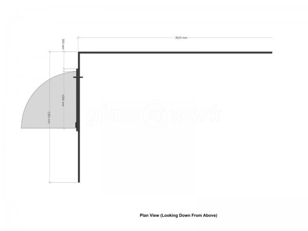 Poppys Funerals (East Sheen, London): Acoustic Metal Banded Glazed Corner Room