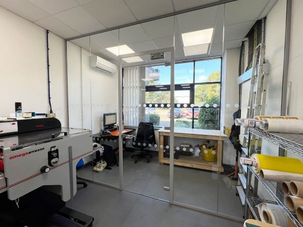 PrintedEasy (Letchworth, Hertfordshire): Inline Glass Office Partition With Acoustic Glazing
