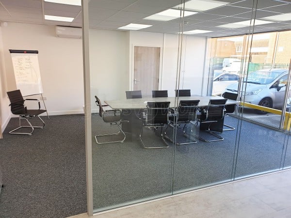 Double Glazed Frameless Glass Office Partitioning