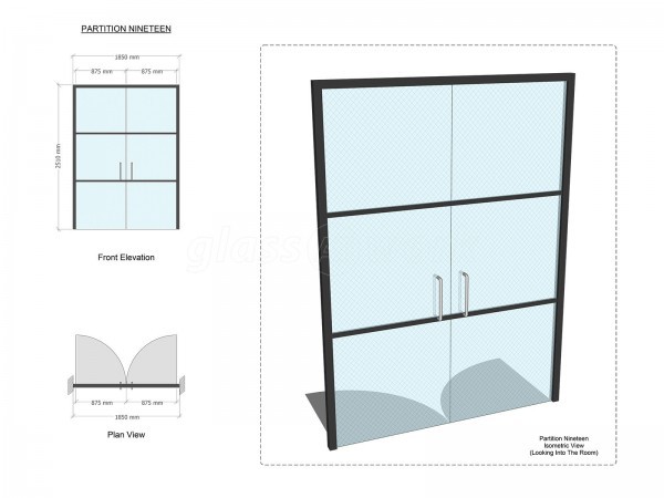 PSC UK CENTRAL SERVICES (City of London, London): Industrial-Style Soho Glazing Acoustic Glass Partitioning - Commercial Fit-out