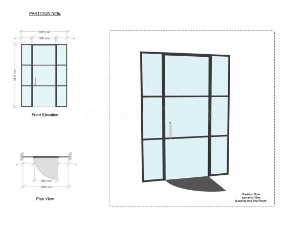 PSC UK CENTRAL SERVICES (City of London, London): Industrial-Style Soho Glazing Acoustic Glass Partitioning - Commercial Fit-out