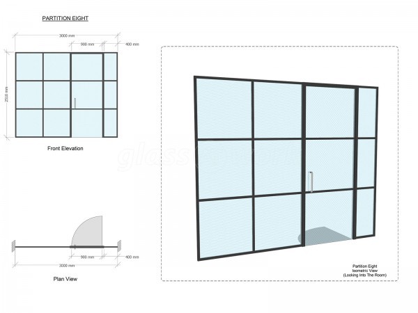 PSC UK CENTRAL SERVICES (City of London, London): Industrial-Style Soho Glazing Acoustic Glass Partitioning - Commercial Fit-out