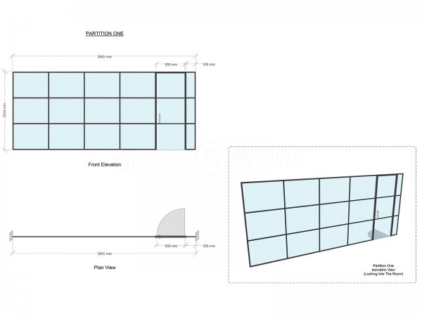 PSC UK CENTRAL SERVICES (City of London, London): Industrial-Style Soho Glazing Acoustic Glass Partitioning - Commercial Fit-out