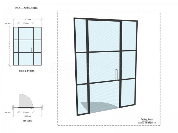 PSC UK CENTRAL SERVICES (City of London, London): Industrial-Style Soho Glazing Acoustic Glass Partitioning - Commercial Fit-out