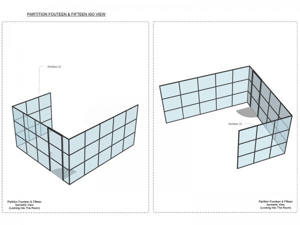 PSC UK CENTRAL SERVICES (City of London, London): Industrial-Style Soho Glazing Acoustic Glass Partitioning - Commercial Fit-out