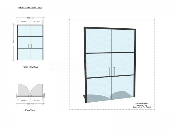 PSC UK CENTRAL SERVICES (City of London, London): Industrial-Style Soho Glazing Acoustic Glass Partitioning - Commercial Fit-out