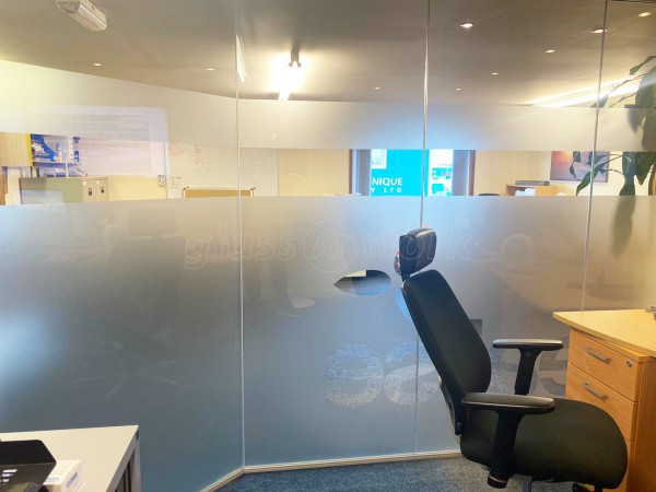 Realise Energy (Perth, Scotland): Glass Office Corner Room Using Frameless Toughened Glazed Panels