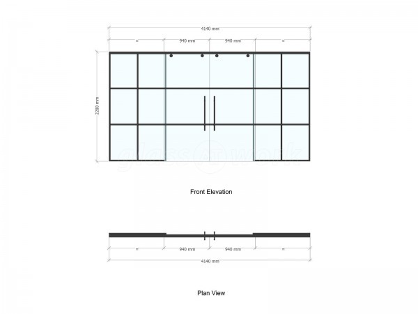 Domestic Project (Rickmansworth, Hertfordshire): Sliding Glass Double Doors With T-Bar Side Panels
