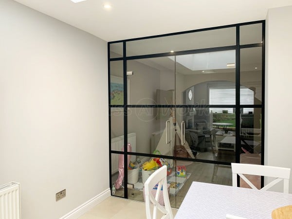 Residential Project (Leighton Buzzard, Bedfordshire): T-Bar Warehouse-Style Glass Double Doors For A Domestic Property