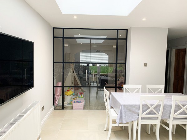 Residential Project (Leighton Buzzard, Bedfordshire): T-Bar Warehouse-Style Glass Double Doors For A Domestic Property