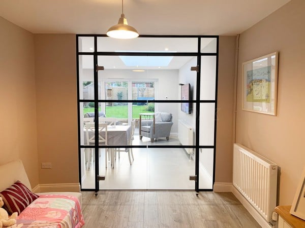 Residential Project (Leighton Buzzard, Bedfordshire): T-Bar Warehouse-Style Glass Double Doors For A Domestic Property