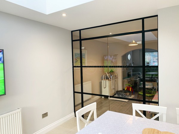 Residential Project (Leighton Buzzard, Bedfordshire): T-Bar Warehouse-Style Glass Double Doors For A Domestic Property