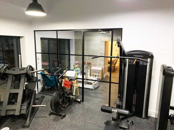 Domestic Project (Harrogate, North Yorkshire): Acoustic Glass Industrial-Style Glazing With Black Frame