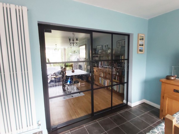 Residential Project (Bramcote, Nottinghamshire): T-Bar Slimline Heritage-Style Glass Room Divider