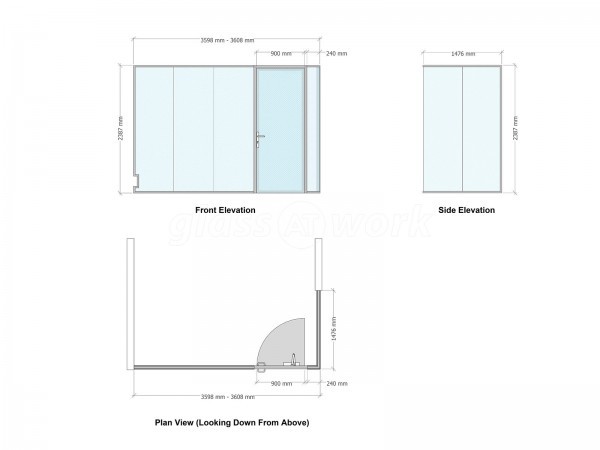 Safield Distributions (Billericay, Essex): Double Glazed Acoustic Glass Corner Office