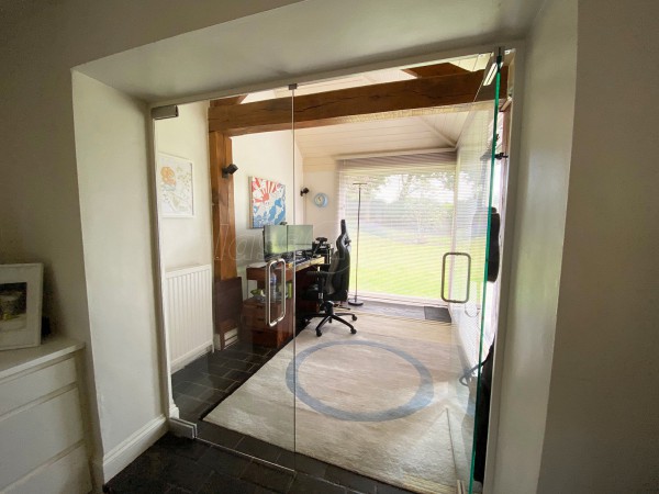 Domestic Project (Towcester, Northamptonshire): Frameless Glass Double Doors