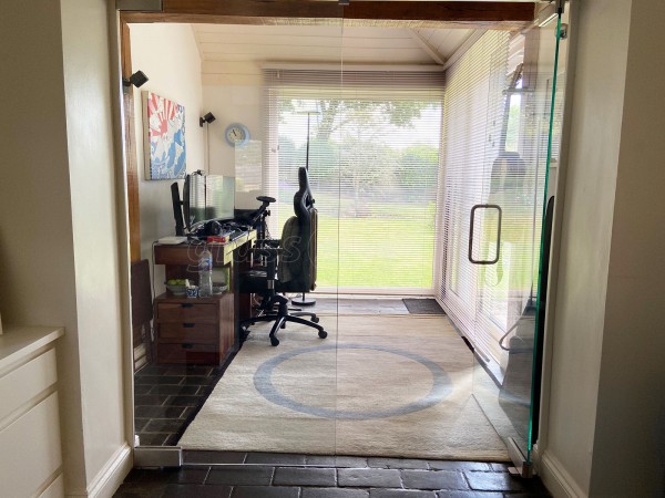 Domestic Project (Towcester, Northamptonshire): Frameless Glass Double Doors