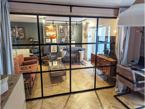 Domestic Project (Tower Bridge, London): T-Bar Glass Room Divider