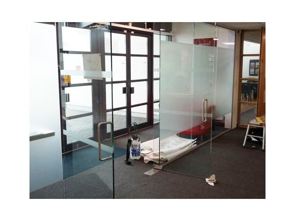 S & K Construction (Peacehaven, East Sussex): Glass Partition With Double Doors