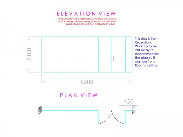 S & K Construction (Peacehaven, East Sussex): Glass Partition With Double Doors