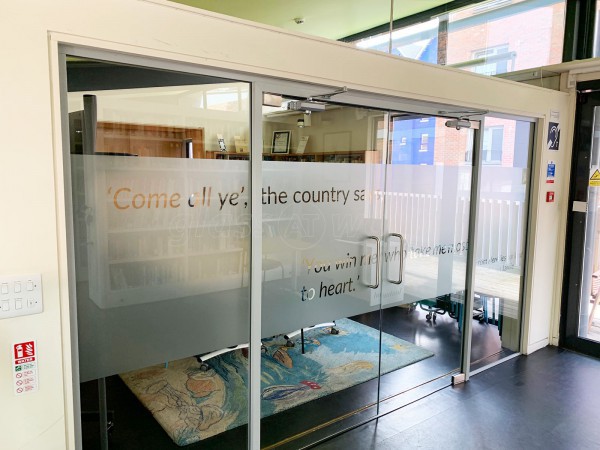 Scottish Poetry Library (City Centre, Edinburgh): Double Doors within Acoustic Single Glazed Partition