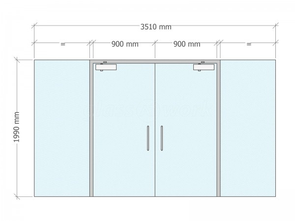 Scottish Poetry Library (City Centre, Edinburgh): Double Doors within Acoustic Single Glazed Partition