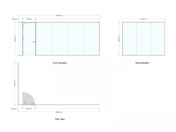 Shelley Offices (Borehamwood, Hertfordshire): Glass Partitions For Serviced Offices