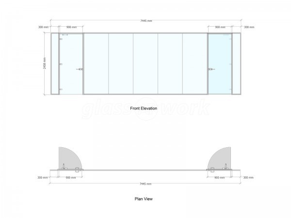 Shelley Offices (Borehamwood, Hertfordshire): Glass Partitions For Serviced Offices
