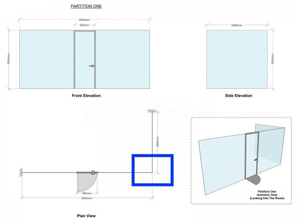 Sitec Infrastructure Services (Camberley, Surrey): Toughened Glass Corner Room