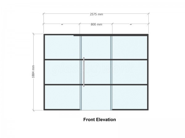 Residential Project (Norwich, Norfolk): Industrial Effect Glass Screen and Sliding Door With Black Framing