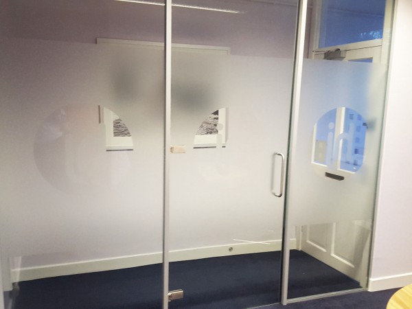 Hulljady Accountants (Bolton, Lancashire): Small Glass Office Screen and Framed Door