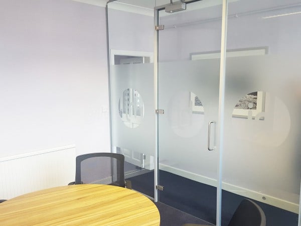 Hulljady Accountants (Bolton, Lancashire): Small Glass Office Screen and Framed Door