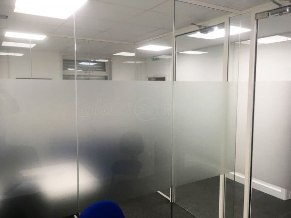 Interest Free 4 Cars (Hull, East Riding of Yorkshire): Acoustic Glass Offices With Framed Doors & White Perimeter Track