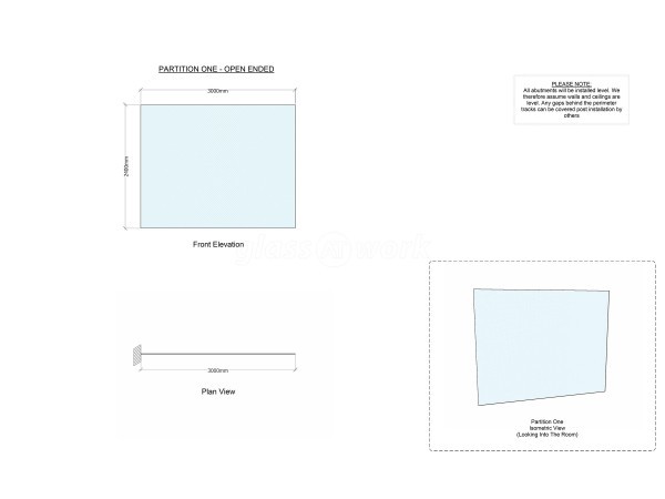 PJH (Cannock, Staffordshire): Glass Separating Partition