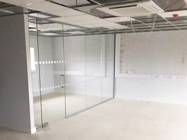 Stirlin Developments (Lincoln, Lincolnshire): Multiple Glass Office Partition Installation