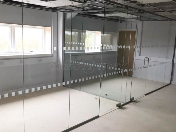 Stirlin Developments (Lincoln, Lincolnshire): Multiple Glass Office Partition Installation