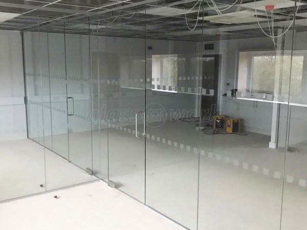 Stirlin Developments (Lincoln, Lincolnshire): Multiple Glass Office Partition Installation