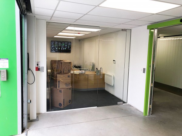 Storage Future (Chertsey, Surrey): Toughened Glass Office Wall and Door