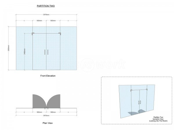 Magna Timber Works (Norwich, Norfolk): Office Glass Double Doors For A Room With High Ceiling