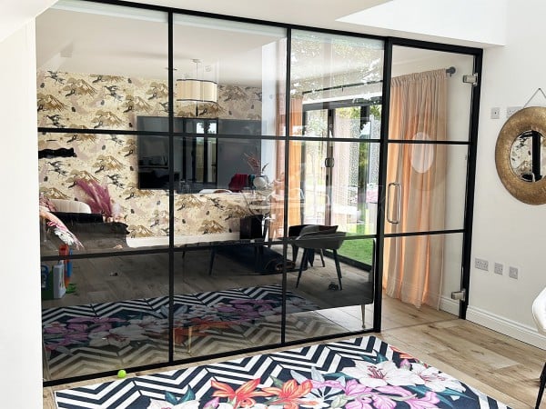 Domestic Project (Newcastle-under-Lyme, Staffordshire): Interior T-Bar Banded Glazing