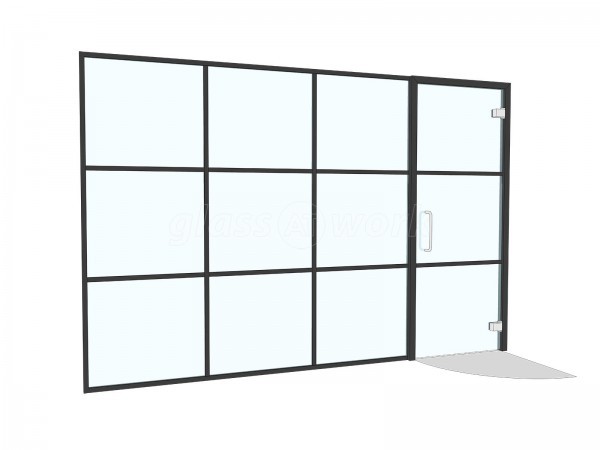 Domestic Project (Newcastle-under-Lyme, Staffordshire): Interior T-Bar Banded Glazing