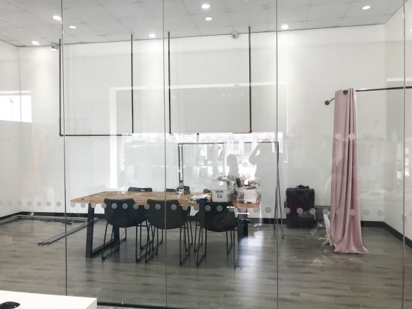 Trend Up (Cheetwood, Manchester): Toughened Glass Partition Rooms With Black Frame