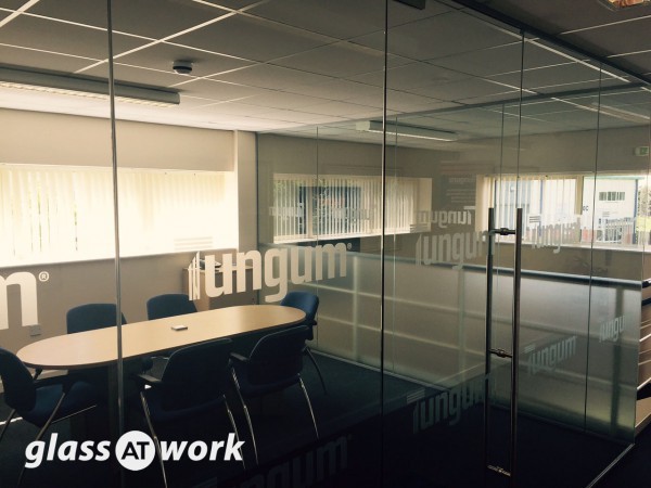 Tungum Ltd (Tewkesbury, Gloucestershire): Mezzanine Glass Office