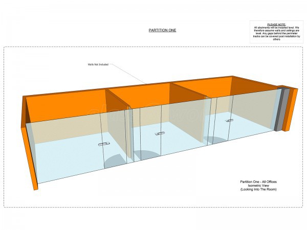 Roundel Kitchens (Washington, Tyne & Wear): Glass Office Partitioning