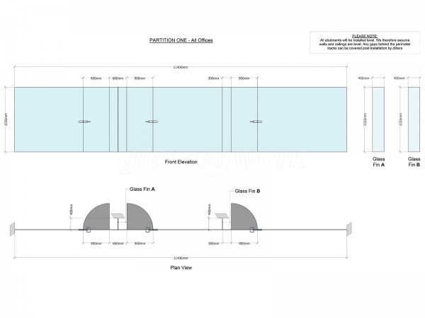 Roundel Kitchens (Washington, Tyne & Wear): Glass Office Partitioning