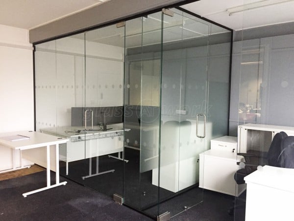 Up & Away Aviation Detailing Ltd (Kidlington, Oxfordshire): Toughened Glazed Office Separation Screens