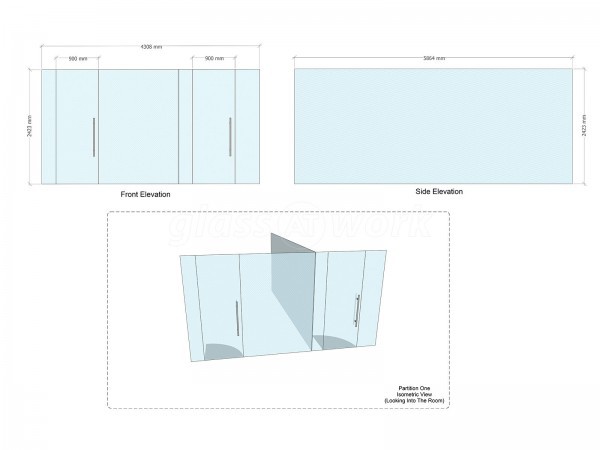 Ultima Furniture (South Elmsall, West Yorkshire): Toughened Frameless Glass Office Screens