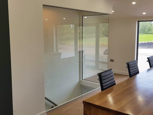 Walnut Hill Equine Veterinary Clinic (Henley-In-Arden, Warwickshire): Glass Office Wall For Vets Practice Refurbishment