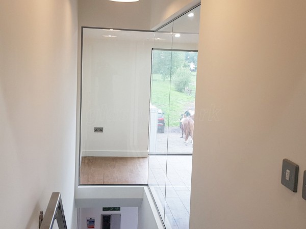 Walnut Hill Equine Veterinary Clinic (Henley-In-Arden, Warwickshire): Glass Office Wall For Vets Practice Refurbishment