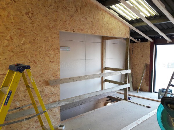 Walnut Hill Equine Veterinary Clinic (Henley-In-Arden, Warwickshire): Glass Office Wall For Vets Practice Refurbishment